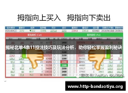 揭秘北单4串11投注技巧及玩法分析，助你轻松掌握盈利秘诀