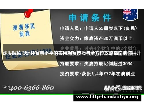 深度解读澳洲杯赛事水平的实用观赛技巧与全方位攻略指南助你提升 深度解读澳洲杯赛事水平的实用观赛技巧与全方位攻略指南助你提升